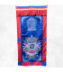 Rare tenture bhoutanaise en soie Kalachakra Tentures tibétaines Bouddha TENBO5