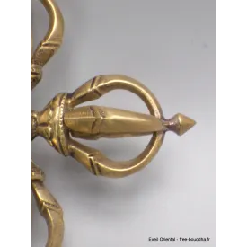 Double dorje tibetain varja bouddhiste 5 branches 11 cm - Dordjé, double dorjé (sans cloche)