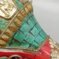 Conque tibétaine de cérémonie 1,2 kg - Authentique fait main - Objets rituels bouddhistes