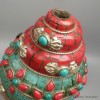 Authentique Conque tibétaine de cérémonie 1,2 kg Objets rituels bouddhistes 4046.24