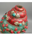 Authentique Conque tibétaine de cérémonie 1,2 kg Objets rituels bouddhistes 4046.24