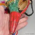 Conque tibétaine de cérémonie 1,2 kg - Authentique fait main - Objets rituels bouddhistes