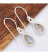 Boucles d'oreilles Labradorite bleue goutte 