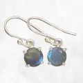Boucles d'oreilles argent Labradorite bleue - Bijoux en Labradorite Bleue