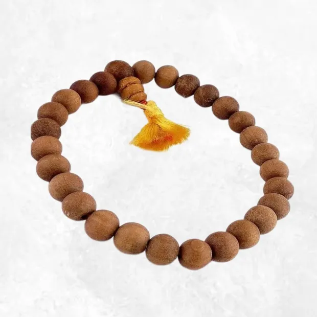 Bracelet tibétain mala BOIS DE SANTAL - Bracelets tibétains bouddhistes