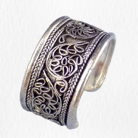 Anneau tibétain filigrane T 55/62 - Bijoux tibetains bouddhistes