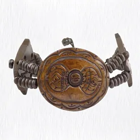 Bracelet tibétain sculpté Dorje vajra - Bracelets tibétains bouddhistes