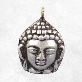 Tête de Bouddha pendentif métal Bijoux tibetains bouddhistes ref 31.1