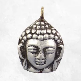Tête de Bouddha pendentif métal - Pendentifs tibétains bouddhistes