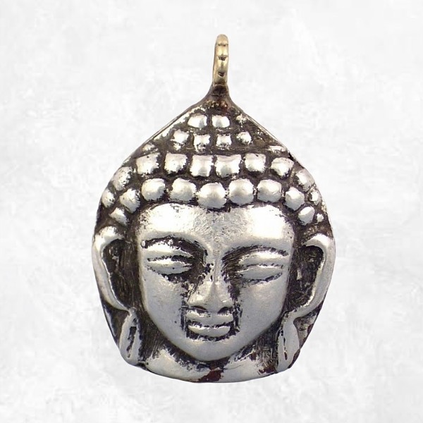 Tête de Bouddha pendentif métal Bijoux tibetains bouddhistes ref 31.1