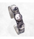 Bracelet tibétain 3 pierres Ying Yang