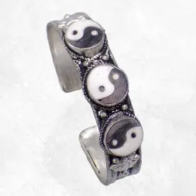 Bracelet tibétain 3 pierres Ying Yang