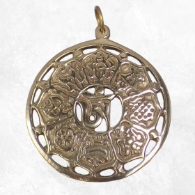 Pendentif tibétain en laiton Bijoux tibetains bouddhistes BHP40