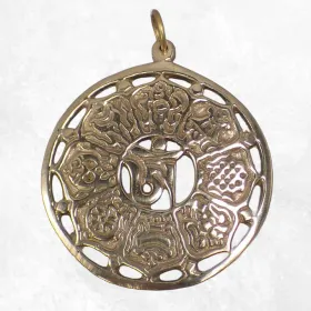 Pendentif tibétain en laiton - Pendentifs tibétains bouddhistes