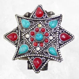 Pendentif tibétain GHAU POISON ETOILE - Pendentifs tibétains bouddhistes
