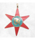 Pendentif tibétain symbole bouddhiste Etoile Om