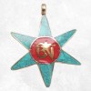 Pendentif tibétain avec symbole bouddhiste Om