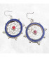 Boucles d'oreilles tibétaines Mandala