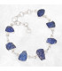 Bracelet Tanzanite brute 7 pierres naturelles Bijoux en Tanzanite XV67.10