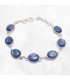 Bracelet Cyanite bleue cabochon pierres ovales