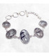 Bracelet Quartz Rutile cabochon