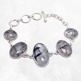 Bracelet Quartz Rutile cabochon - Bijoux en Quartz Rutile