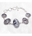 Bracelet Quartz Rutile pierre naturelle – argent 925