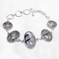 Bracelet Quartz Rutile cabochon - Bijoux en Quartz Rutile