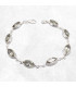 Bracelet Améthyste verte facettée forme marquise