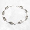 Bracelet Améthyste verte facettée forme marquise