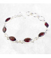 Bracelet Grenat authentique – Bijou raffiné en argent 925