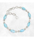 Bracelet authentique Larimar 7 pierres Bracelets pierres naturelles BK87.2