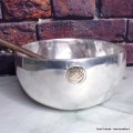 Bol tibétain argenté Eclipse 19,5 cm Bols tibétains 7 métaux BOL89