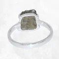 Bague Moldavite brute taille 55 (4) - Bijoux en Moldavite