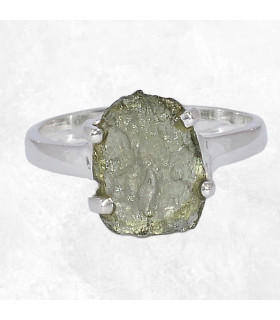 Bague argent Modavite brute taille 54 (5) 