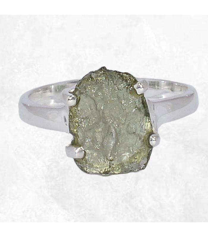 Bague argent Modavite brute taille 54 (5) 