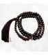 Collier mala tibetain Obsidienne noire