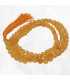 Collier mala tibétain en citrine, 108 perles de 8 mm.