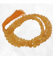 Mala tibétain en Citrine naturelle – collier de 108 perles artisanales
