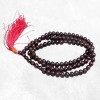 Mala tibétain 108 perles en Grenat 8 mm