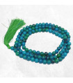 Mala bouddhiste en Chrysocolle AA – 108 perles authentiques