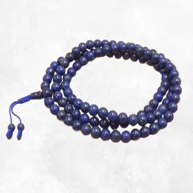 Mala de prières bouddhiste Lapis Lazuli grade AAA - Mala tibétain 108 perles