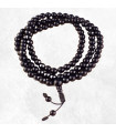 Mala de prières bouddhiste 108 perles Onyx noir Mala tibétain 108 perles BM26