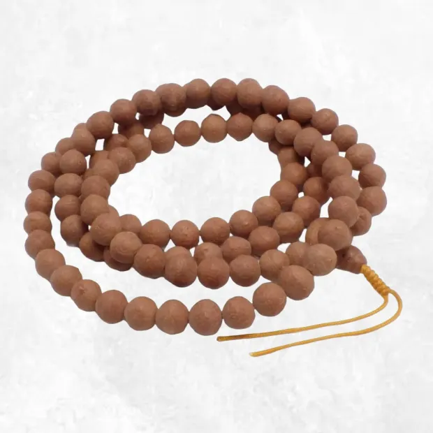 AUTHENTIQUE Mala de prières bouddhiste en Graines de Bodhi - Mala tibétain 108 perles