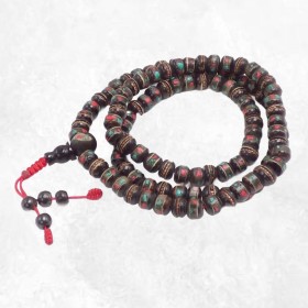 Mala tibétain 108 perles porte-bonheur