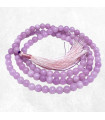 Collier mala tibétain en Kunzite mauve 108 perles Mala tibétain 108 perles MADP28