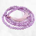 Mala tibétain en Kunzite mauve 108 perles - Mala tibétain 108 perles
