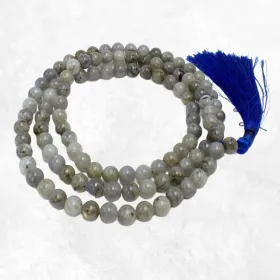 Mala tibétain de prières en Labradorite - Mala tibétain 108 perles