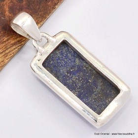 Pendentif Authentique Lapis lazuli rectangulaire