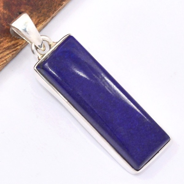 Pendentif long Authentique Lapis lazuli  